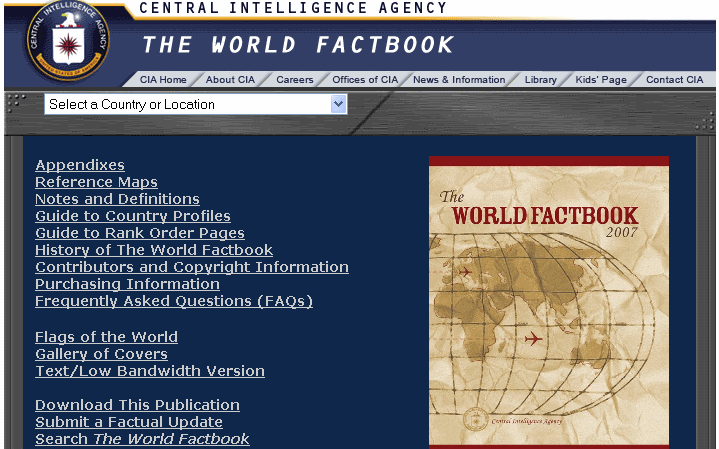 World factbook cia